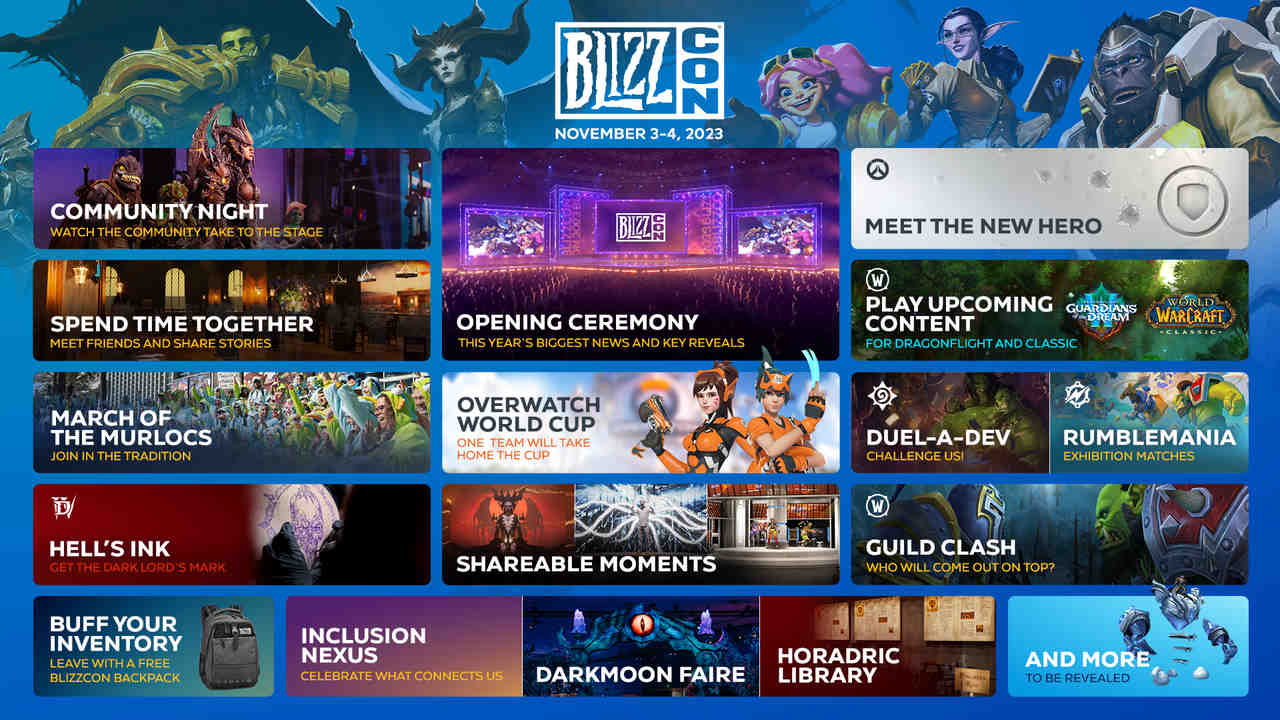 Eventi e programma previsti di BlizzCon in diretta e in streaming