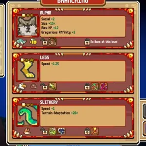 Everything is Crab The Animal Evolution Roguelite - Ramificazione
