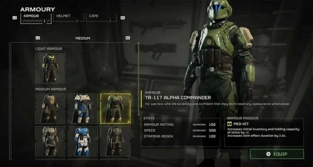 Helldivers 2 Free Armor Set