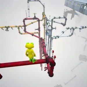 Frogging Up: Frog Climb Rage Game - Tubi sospesi