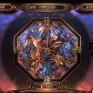 I mosaici Art Déco e la presentazione danno al gioco uno stile visivo distinto