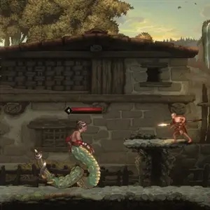 God of War Sons of Sparta - Monstro mezzo serpente