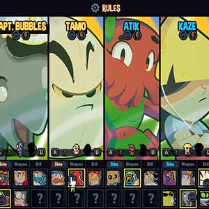 Guts ’N Goals Schermo Di Selezione Del Personaggio