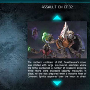 Halo Spartan Assault Mappa menu