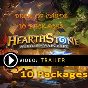 Acquista Gamecard Code Hearthstone Heroes of Warcraft Deck of Cards 10 Packages Confronta Prezzi