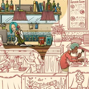 Hidden Cats in Barcelona - Scenari disegnati a mano