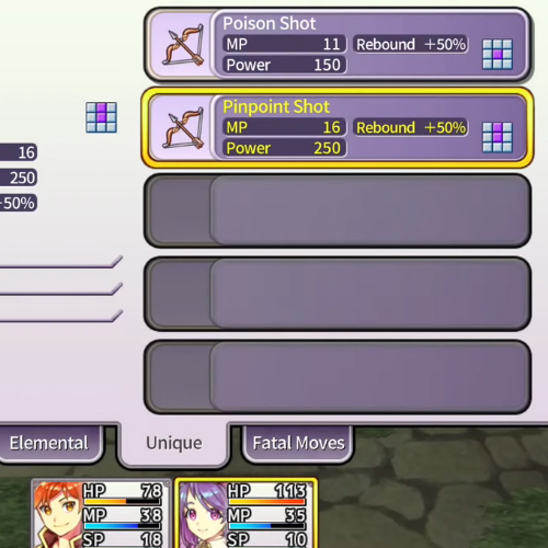 Infinite Links - Abilità uniche