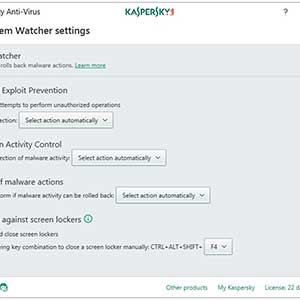 Kaspersky Anti-Virus Pannello Di Controllo