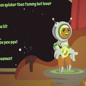 Laser Disco Defenders Carattere e tuta