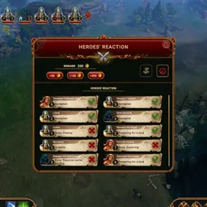 Lessaria: Fantasy Kingdom Sim - Reazione degli Eroi