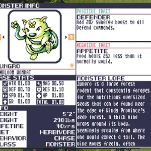 Monster Crown Sin Eater - Informazioni sui mostri
