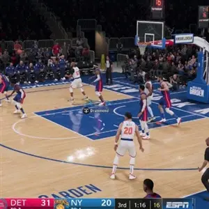 NBA LIVE 19 - Detroit Pistons vs New York Knicks