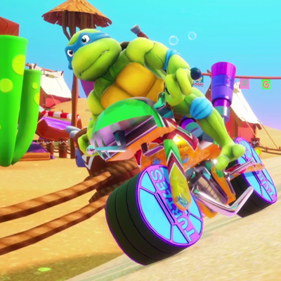 Nickelodeon Kart Racers 3 Slime Speedway - Leonardo contro Helga Pataki