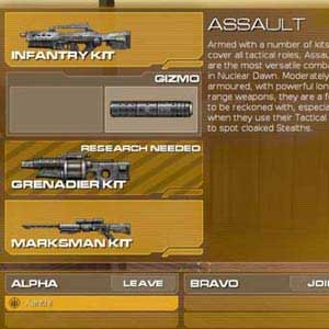 Nuclear Dawn Menu