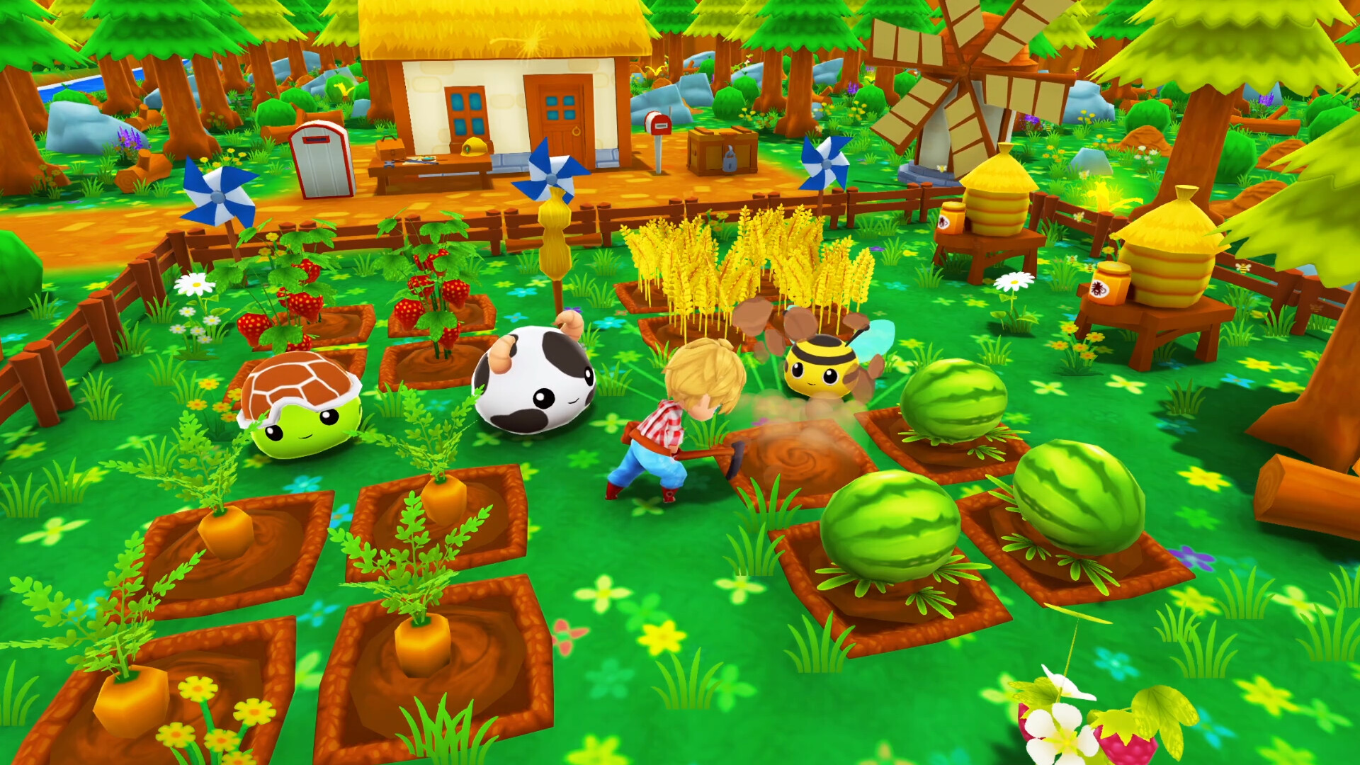 Vita di villaggio Ova Magica e gameplay creature blob