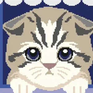 Paint by Pixel 3 - Gattino