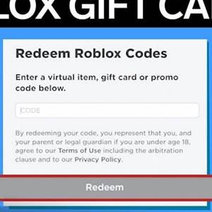 Roblox Gift Card - Riscattare