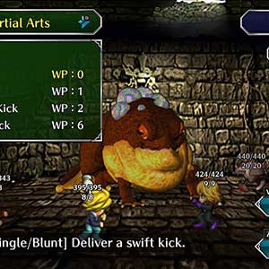 SaGa Frontier Remastered Interfaccia