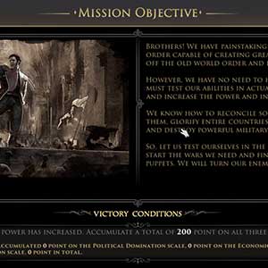 Obiettivo della missione prima della partita