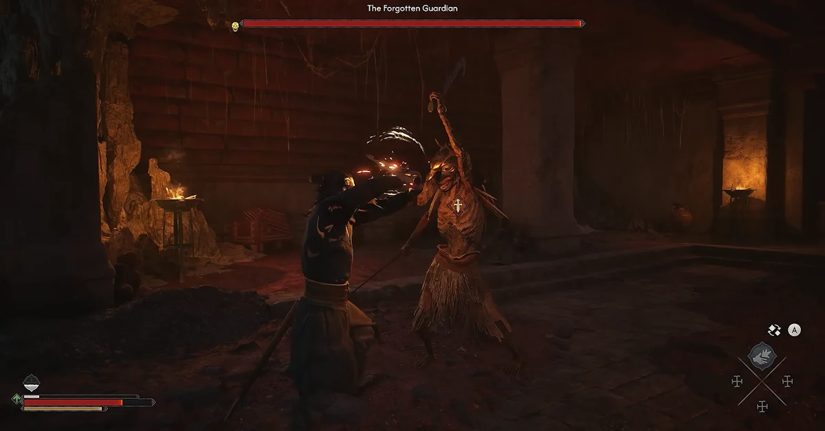 Nella missione Deep Down di The Blood of Dawnwalker, Coen indaga in una tomba sotterranea