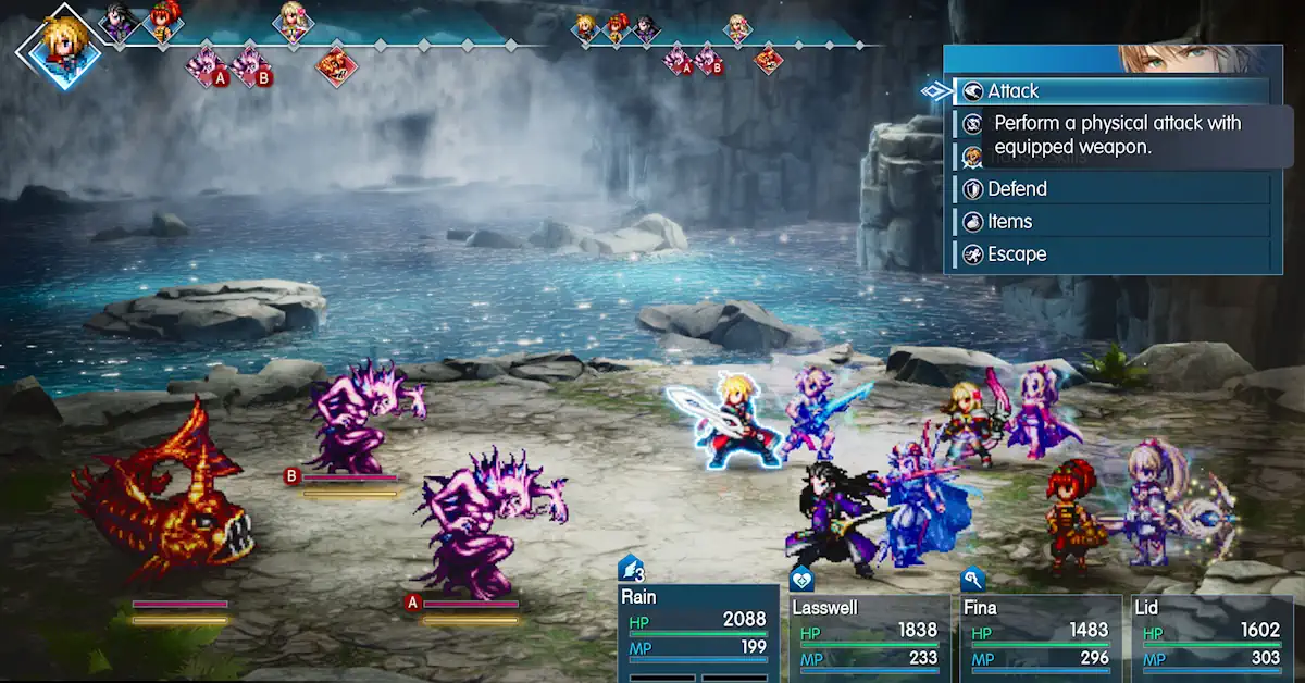 Final Fantasy Resonance fonde classici personaggi in pixel art con dinamici ambienti 3D