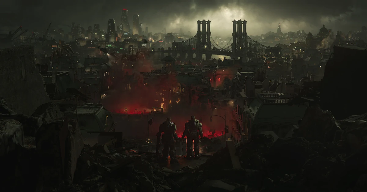 Marcus Fenix e Dom Santiago ritornano in Gears of War: E-Day, ambientato interamente nella città di Kalona