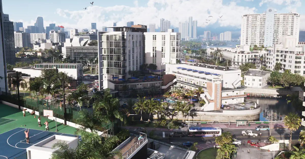 Rumor su modifiche al gameplay di GTA 6 Online con lo skyline di Vice City