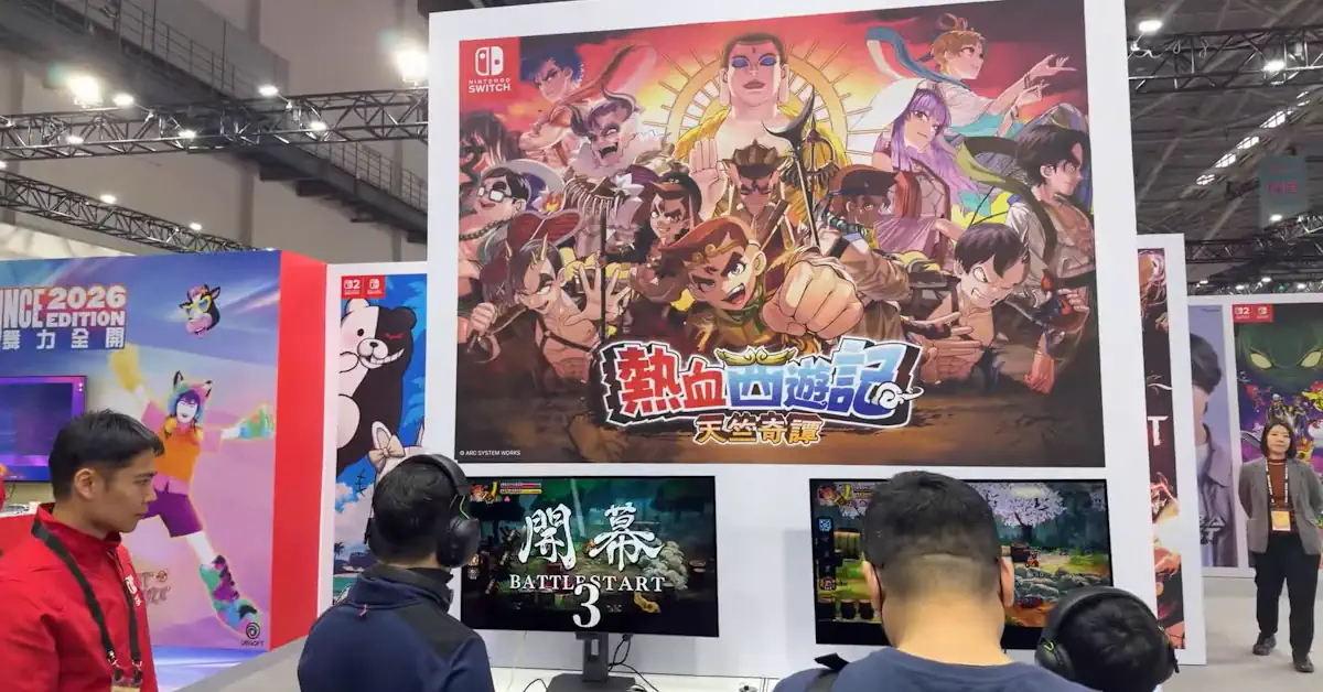 Kunio nei panni di Sun Wukong si prepara alla rissa in River City Saga: Journey to the West Kunio nei panni di Sun Wukong si prepara alla rissa in River City Saga: Journey to the West