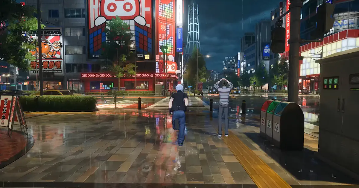 Una strada immersa nei neon a Hethereau attende i giocatori in Neverness to Everness, in uscita ad aprile 2026