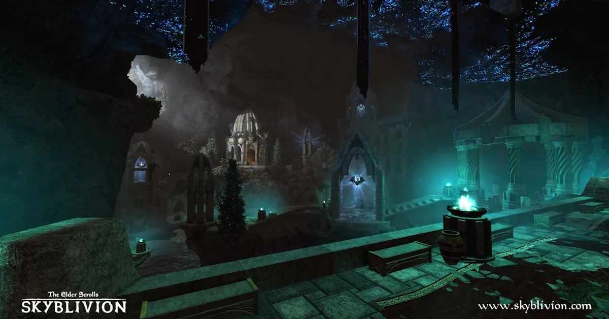 La nuova illuminazione di Wendelbek trasforma la rovina Ayleid, un tempo familiare, in un dungeon davvero inquietante in Skyblivion