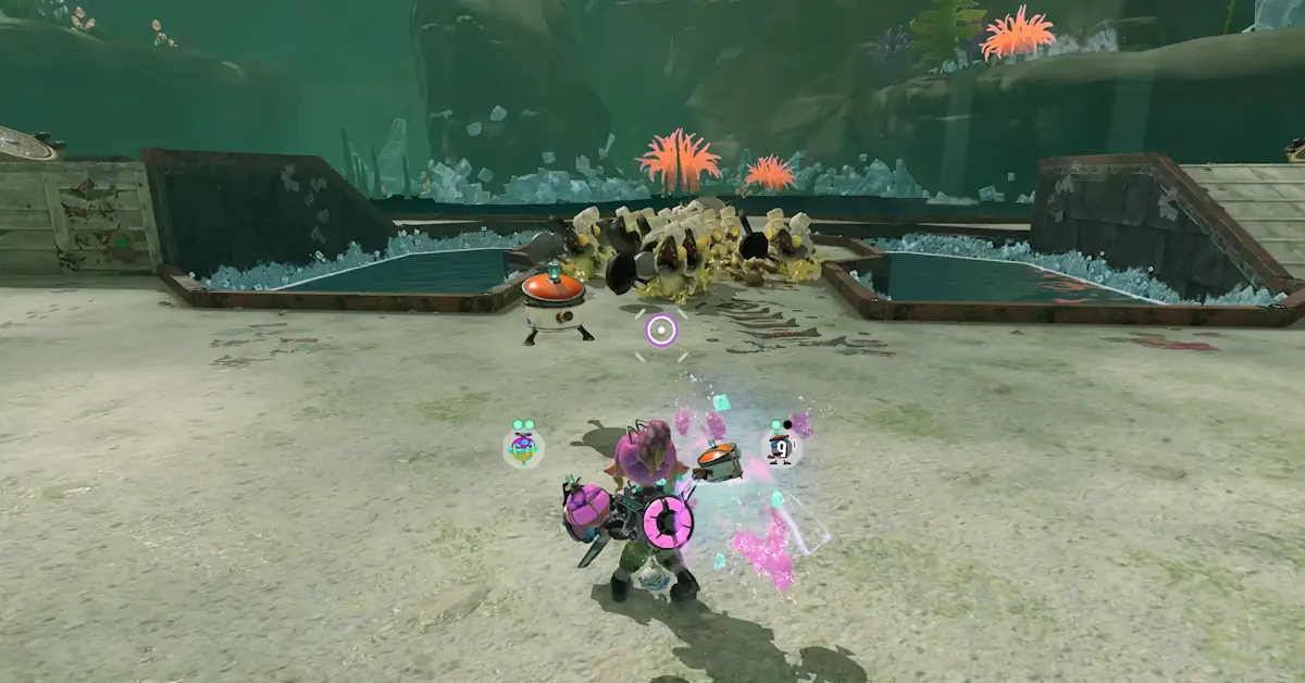 Il meccanico protagonista esplora le Isole Spirhalite insieme a un Bot Buddy dei Deep Cut