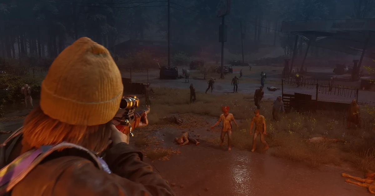 Key art di State of Decay 3 che mostra un sopravvissuto in una natura selvaggia innevata