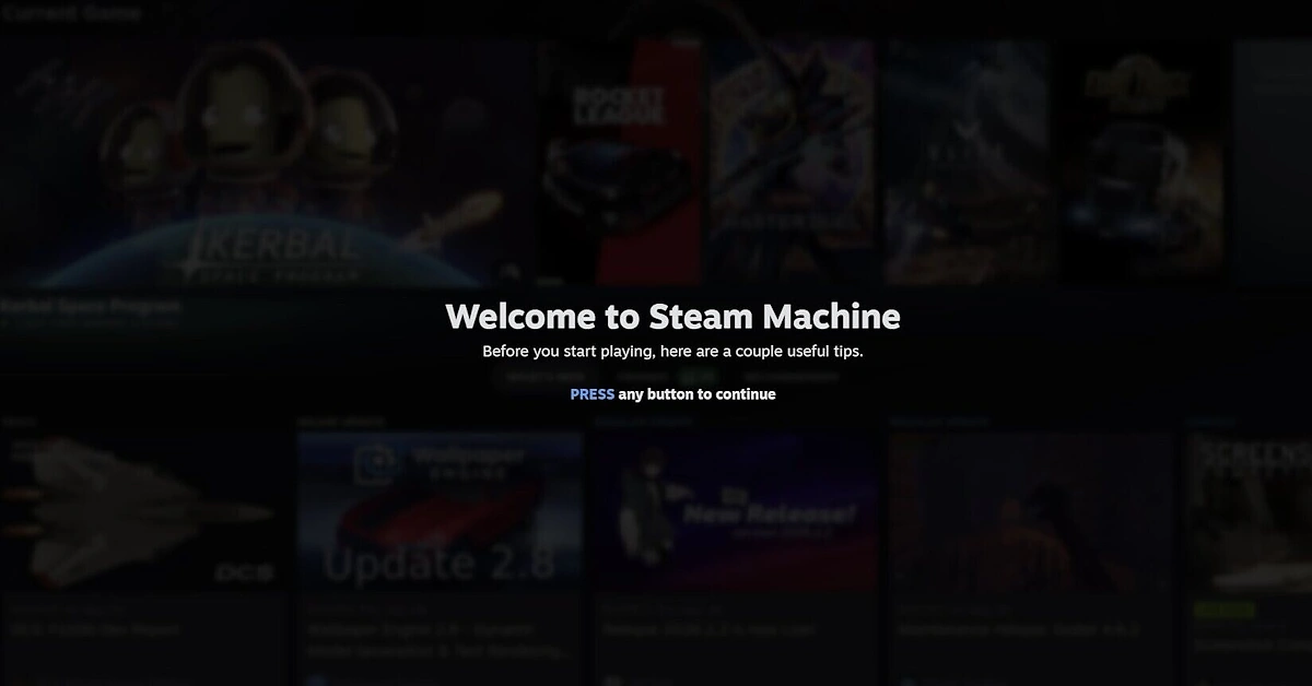 La Steam Machine includerà un Tour di Benvenuto, recentemente trapelato online La Steam Machine includerà un Tour di Benvenuto, recentemente trapelato online
