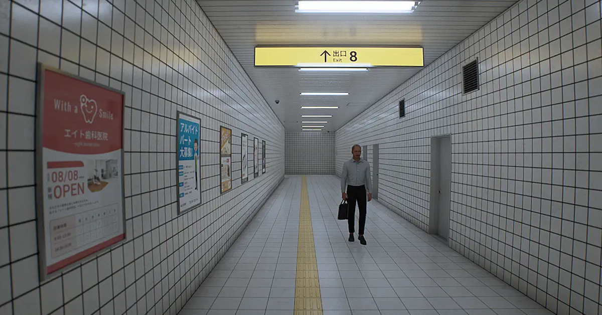 I giocatori devono ispezionare meticolosamente ogni dettaglio dei ripetitivi tunnel della metropolitana per individuare eventuali anomalie