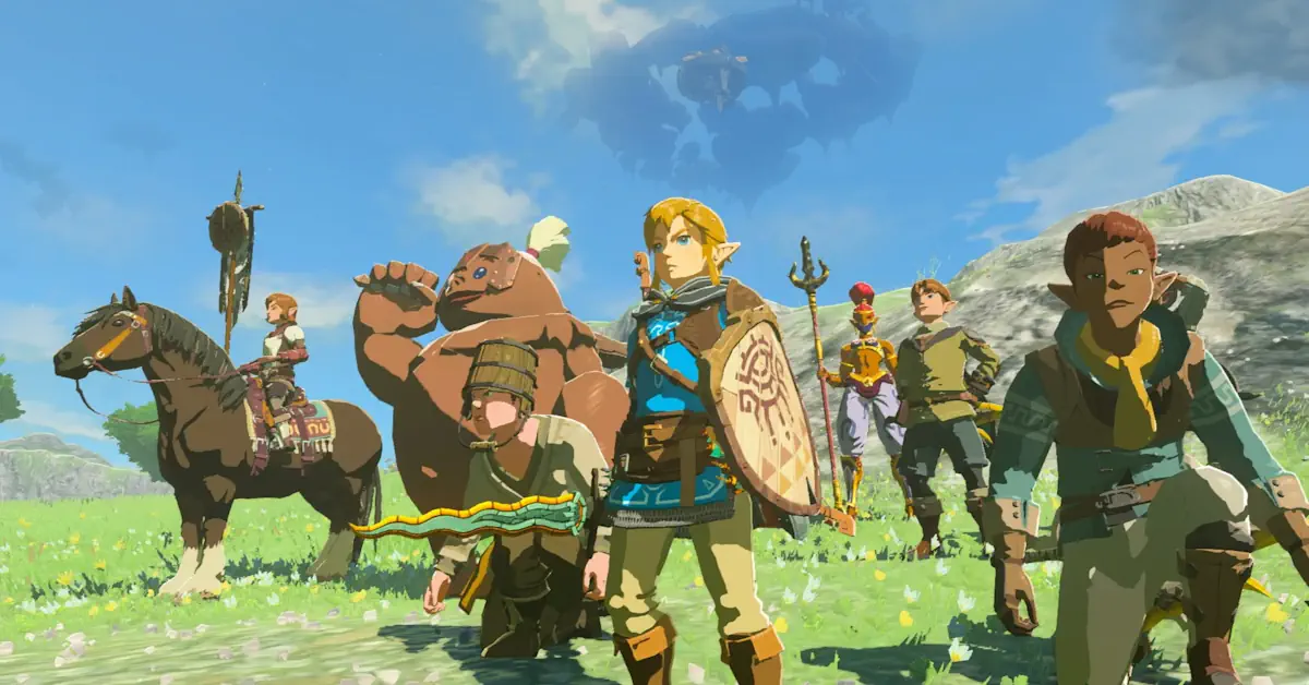 Link domina il vasto mondo aperto di Hyrule in Tears of the Kingdom