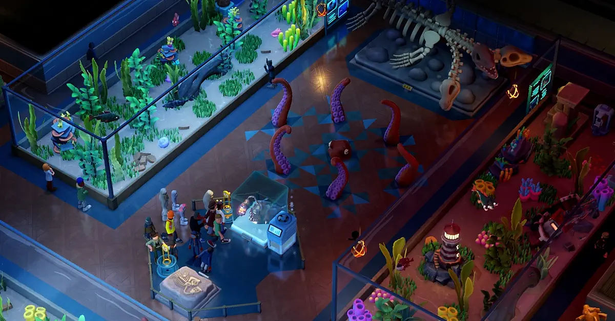 Two Point Museum welcomes the Meat Wizard and DREDGE with new Expeditions, Treasures, Upgrades, and more with version 5.0!