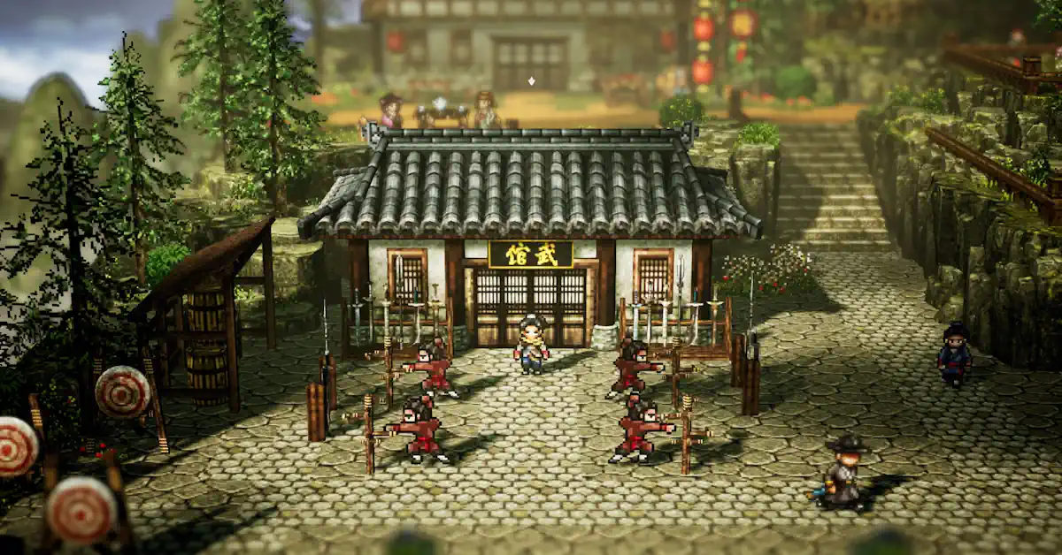 La grafica 2.5D combina la classica pixel art con paesaggi 3D immersivi costruiti su Unreal Engine 4 La grafica 2.5D combina la classica pixel art con paesaggi 3D immersivi costruiti su Unreal Engine 4