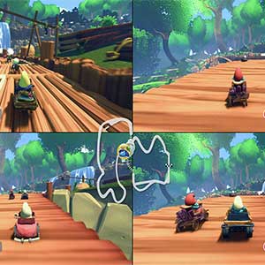 Smurfs Kart Modalità Multiplayer a Schermo Diviso