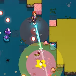 Space Robinson: Hardcore Roguelike Action - Raggio Laser