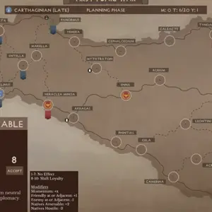 Strategos - Tabella dei Tiri Diplomatici