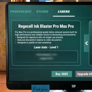 Tattoo Removal Simulator - Laser Regecell