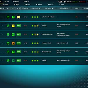 Tennis Manager 2022 - Gestione della Squadra