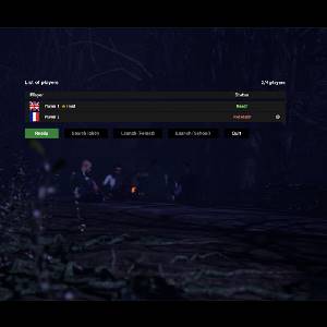 Thanatophobia - Lista dei Giocatori