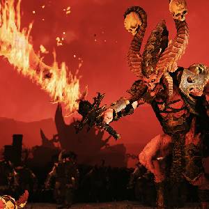 Total War WARHAMMER 3 Skulltaker Omens of Destruction Spada Fiammeggiante