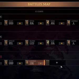 Ultimate General: Civil War Mappa di Pianificazione Della Battaglia