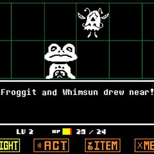 Undertale Froggit e Whimsun
