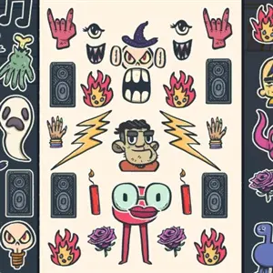 Wax Heads - Adesivi