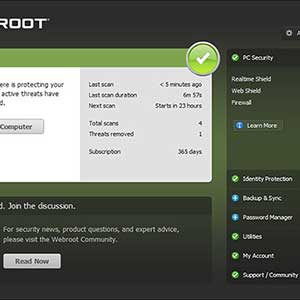 Webroot SecureAnywhere AntiVirus - Protetto